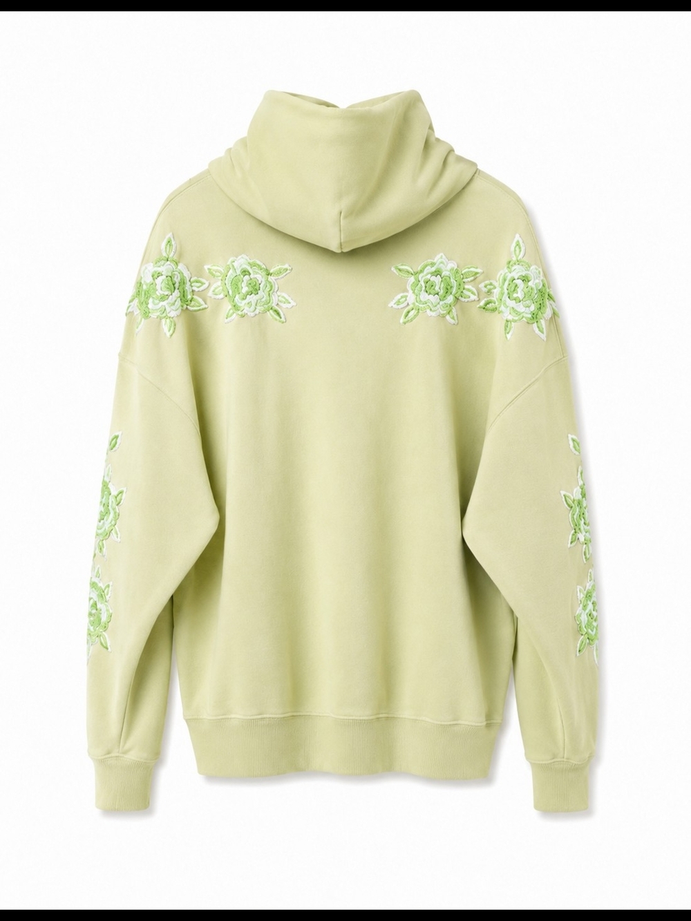 We The Free "Made" Floral Embroidered Hoodie XS Oversized Boho Sweatshirt FP - Picture 6 of 13